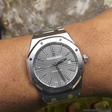 audemars piguet royal oak gray|Audemars Piguet royal oak automatic.